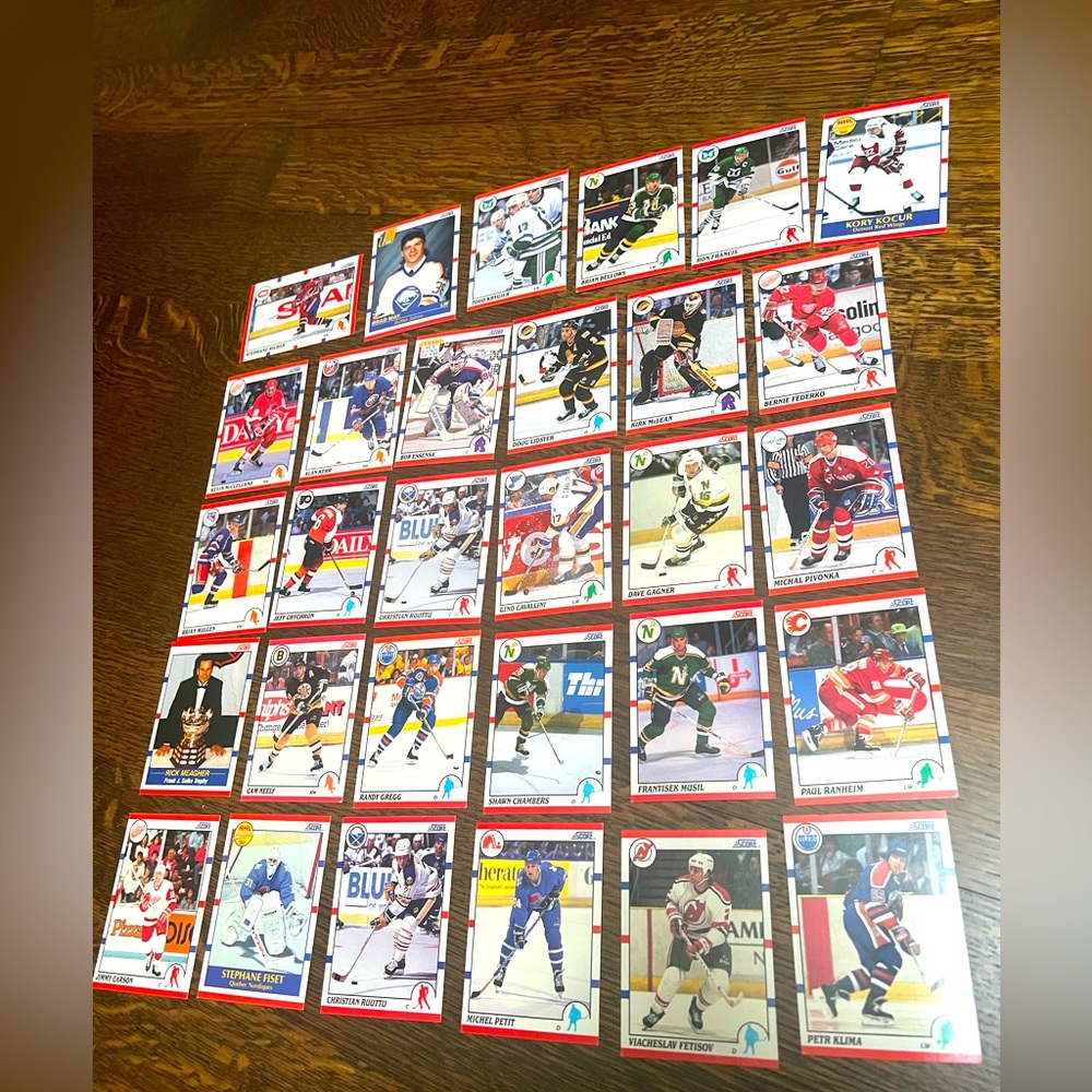 Vintage 1990’S NHL Hockey Cards Various Players LOT X 30 Mint Ungraded USA Print